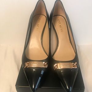 Coach Glove Leather Patent Pump